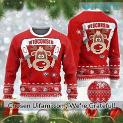 Wisconsin Badgers Christmas Sweater Surprise Badgers Gift Best selling