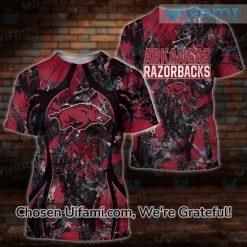 Women Razorback Shirts 3D Bold Hunting Camo Arkansas Razorbacks Gift