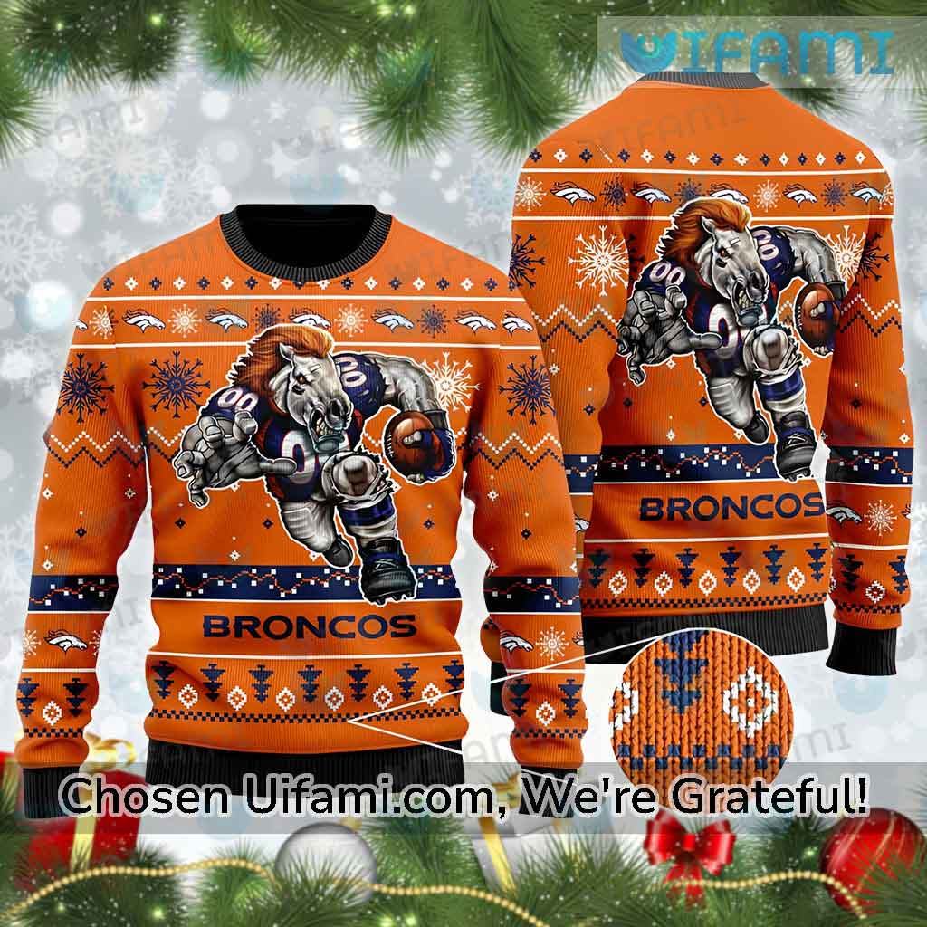 Denver Broncos Ugly Christmas Sweater Unique Broncos Gifts - Personalized  Gifts: Family, Sports, Occasions, Trending