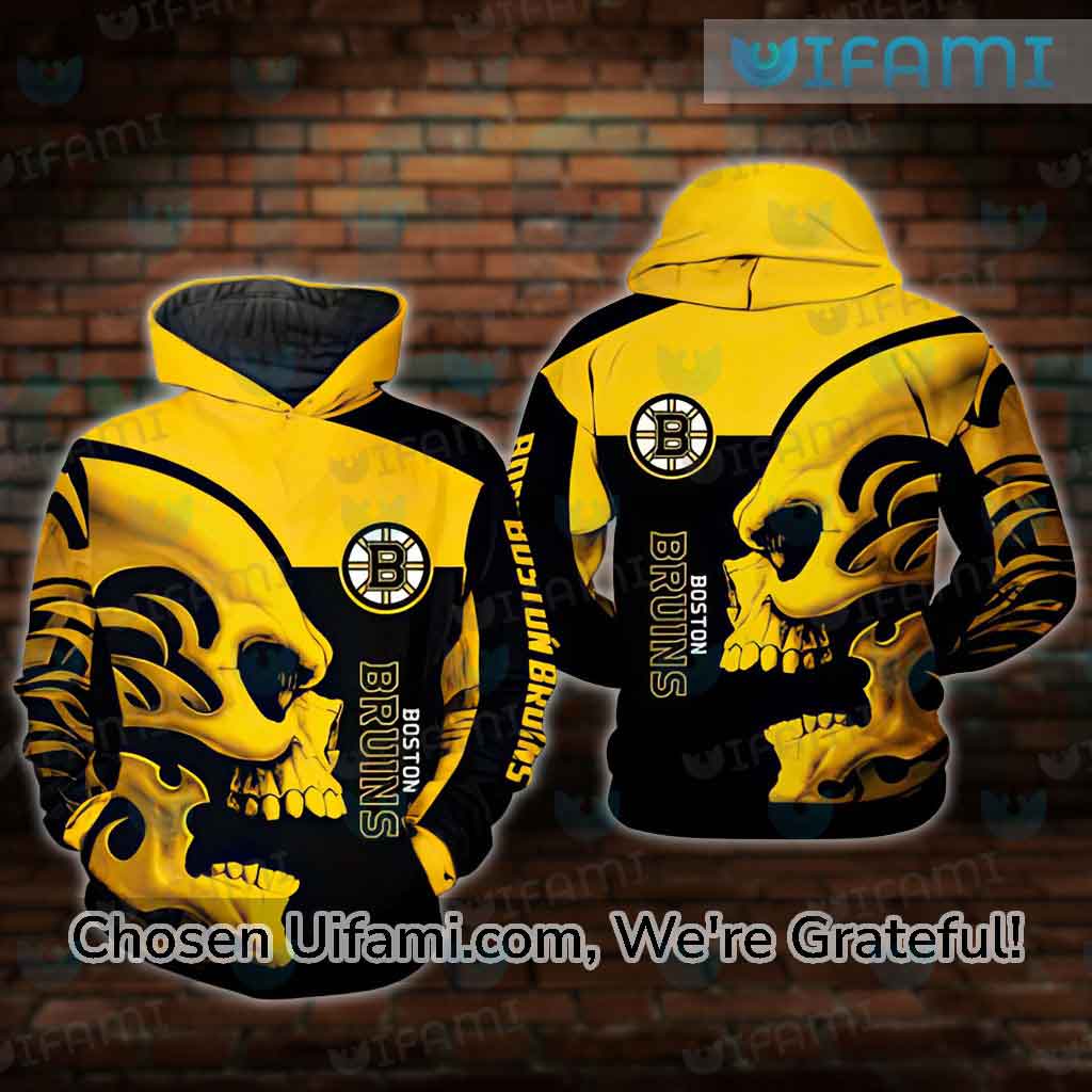 Bruins Hoodie 3D Skeleton Wearing Hat Logo Boston Bruins Gift -  Personalized Gifts: Family, Sports, Occasions, Trending