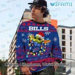 Womens Buffalo Bills Ugly Sweater Colorful Baby Yoda Buffalo Bills Gift Trendy