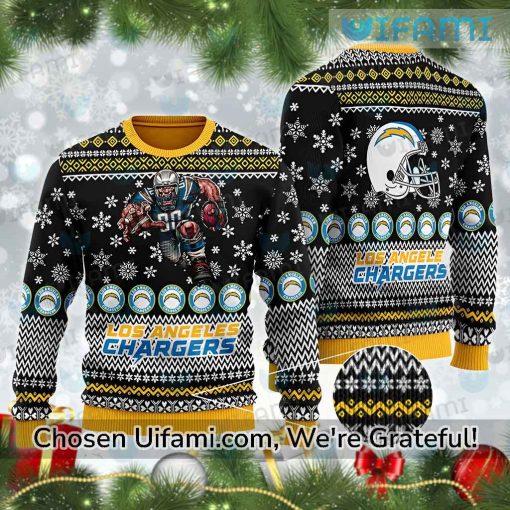 Womens Chargers Sweater Impressive Mascot Los Angeles Chargers Gift
