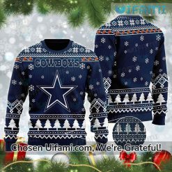 Womens Dallas Cowboys Ugly Christmas Sweater Stunning Cowboys Gifts For Her
