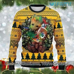 Womens Green Bay Packers Ugly Christmas Sweater Baby Groot Unique Packers Gifts