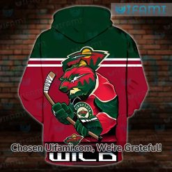 Womens Minnesota Wild Hoodie 3D Graceful Mascot Gift Exclusive
