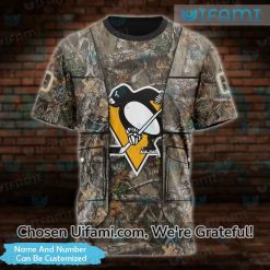Womens Plus Size Pittsburgh Penguins Apparel 3D Custom Hunting Camo Gift