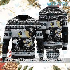 Womens Raiders Christmas Sweater Peanuts Cool Raiders Gifts