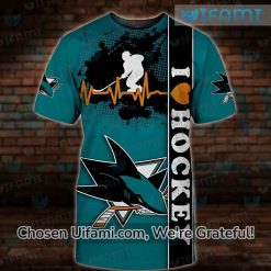 Womens San Jose Sharks Shirt 3D Best-selling Choice Gift