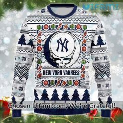 Yankees Sweater Mens Excellent Grateful Dead NY Yankees Gift
