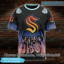 Youth Kraken Shirt 3D Personalized Kiss Band Seattle Kraken Gift Best selling