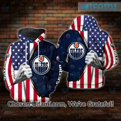 Youth Oilers Hoodie 3D Irresistible USA Flag Gift