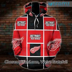 Youth Red Wings Hoodie 3D Affordable Design Gift