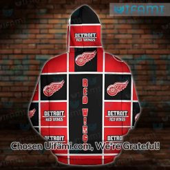 Youth Red Wings Hoodie 3D Affordable Design Gift Latest Model