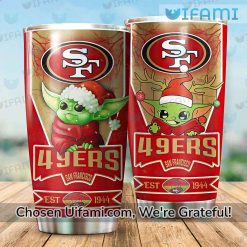 49ers Coffee Tumbler Spectacular Baby Yoda Gifts For 49ers Fans