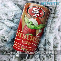 49ers Coffee Tumbler Spectacular Baby Yoda Gifts For 49ers Fans