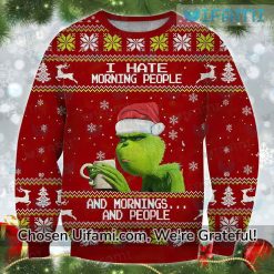 Adult Grinch Sweater Cool Hate Morning Gift