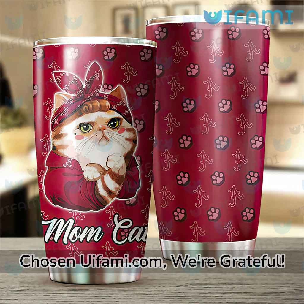 Alabama Coffee Tumbler Alluring Mom Cat Alabama Crimson Tide Gift Ideas -  Personalized Gifts: Family, Sports, Occasions, Trending
