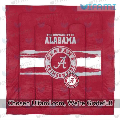 Alabama Twin Sheet Set Playful Alabama Crimson Tide Football Gift