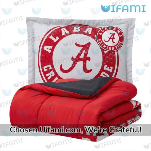 Alabama Twin Sheet Set Playful Alabama Crimson Tide Football Gift