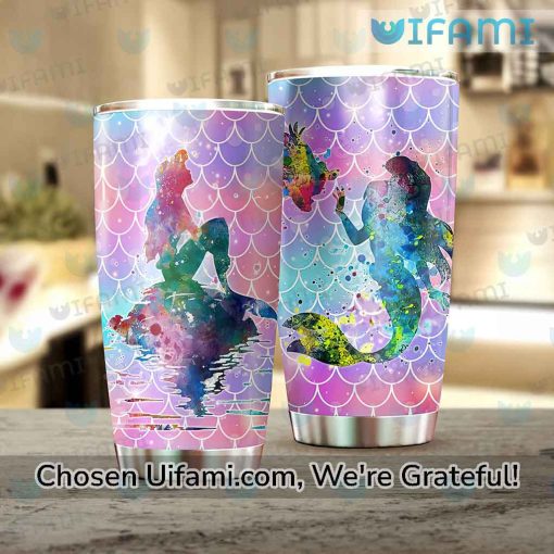 Ariel Tumbler With Straw Unique Little Mermaid Gift Ideas