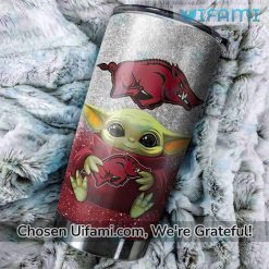 Arkansas Razorbacks Insulated Tumbler Spirited Baby Yoda Razorback Gift Ideas