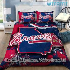 Atlanta Braves Queen Comforter Set Latest Braves Gift