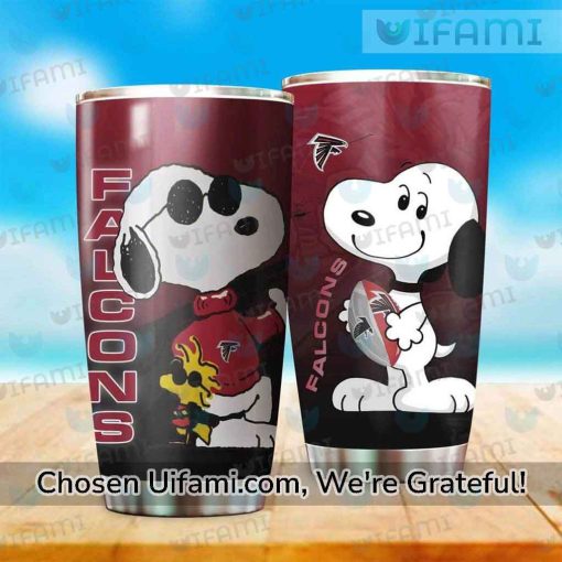 Atlanta Falcons Tumbler Eye-opening Snoopy Atlanta Falcons Gift Ideas