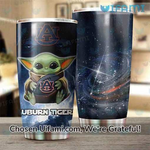 Auburn Wine Tumbler Wondrous Baby Yoda Auburn Tigers Gift