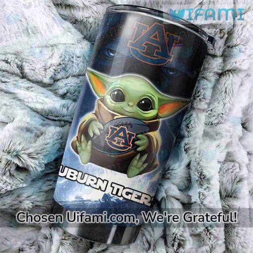 Auburn Wine Tumbler Wondrous Baby Yoda Auburn Tigers Gift