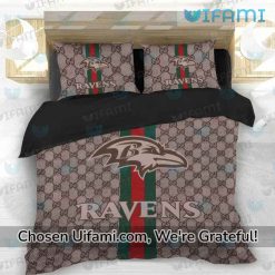 Baltimore Ravens Bedding Set Exquisite Gucci Ravens Gifts For Him