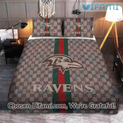 Baltimore Ravens Bedding Set Exquisite Gucci Ravens Gifts For Him Latest Model