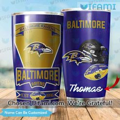 Baltimore Ravens Coffee Tumbler Selected Custom Gifts For Ravens Fans