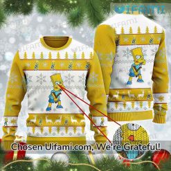 Bart Christmas Sweater Spirited The Simpsons Gift