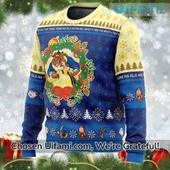 Beauty And The Beast Christmas Sweater Wonderful Gift Latest Model