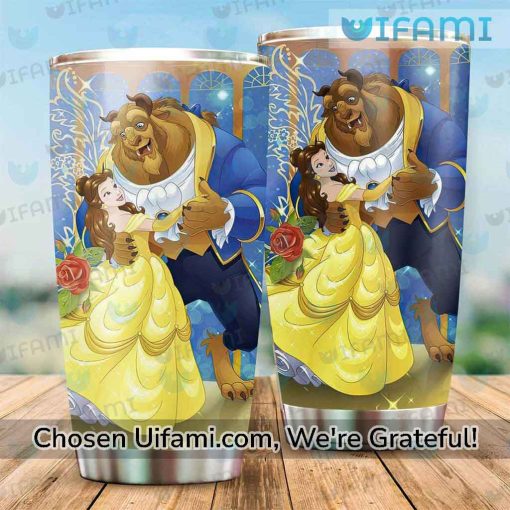 Beauty And The Beast Tumbler With Straw Unforgettable Belle Gift