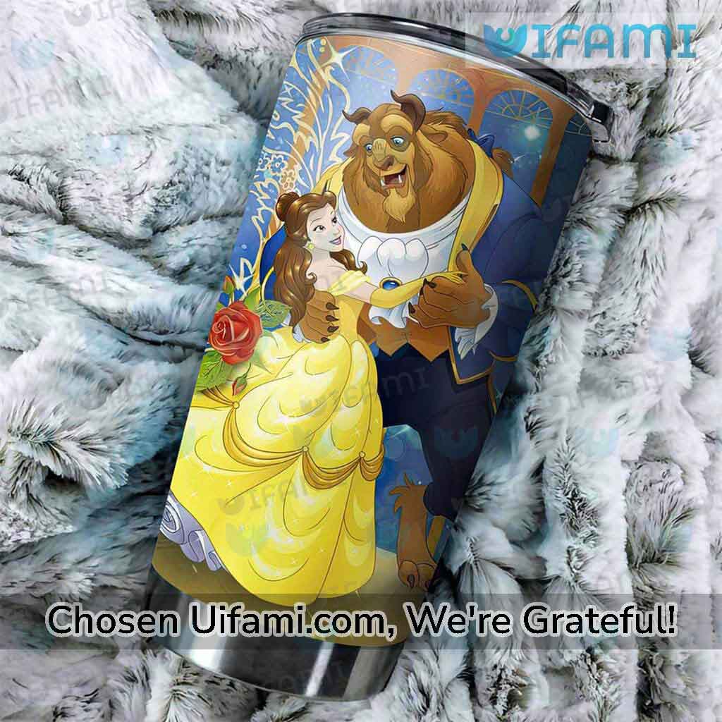Beauty And The Beast Tumbler With Straw Unforgettable Belle Gift