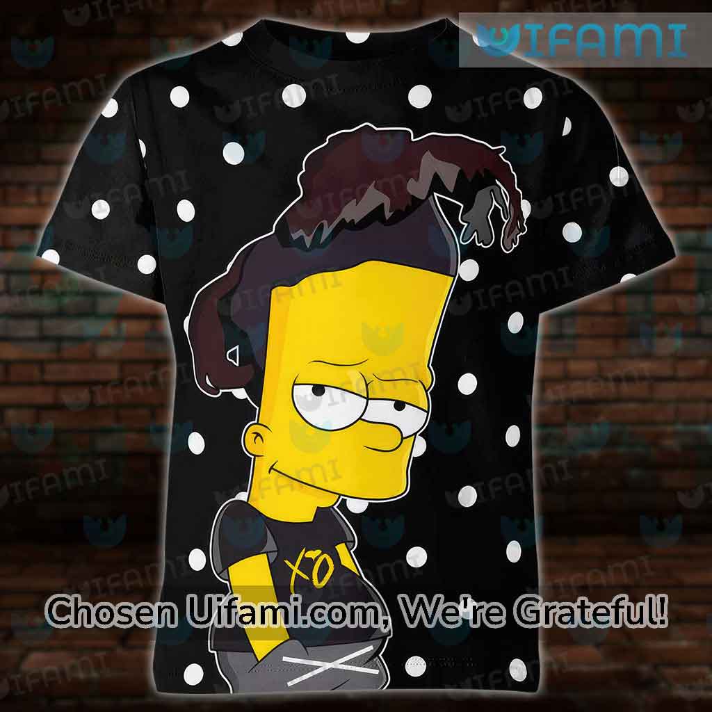 Black Bart Simpson Shirt 3D Tempting Gift