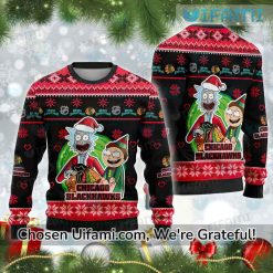 Blackhawks Womens Sweater Discount Rick And Morty Gift