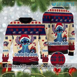 Blue Jackets Christmas Sweater Brilliant Stitch Gift