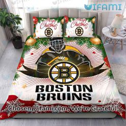 Boston Bruins Bedding Full Radiant Christmas Bruins Gift Latest Model