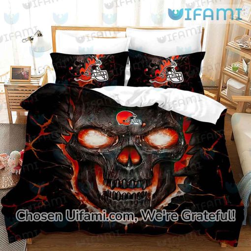 Browns Comforter Set Adorable Lava Skull Cleveland Browns Gift Ideas