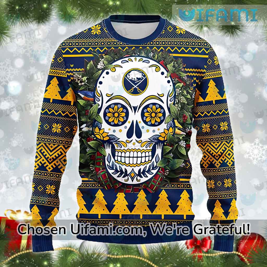 Buffalo Sabres Sweater Affordable Sugar Skull Gift - Personalized Gifts:  Family, Sports, Occasions, Trending