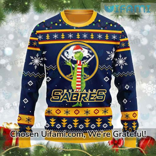 Buffalo Sabres Ugly Christmas Sweater Selected Grinch Gift