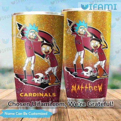 Cardinals Tumbler Cup Custom Rick And Morty Arizona Cardinals Gift Ideas