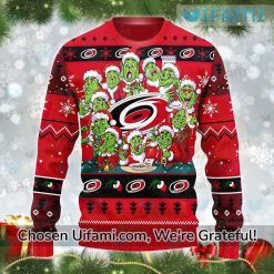 Carolina Hurricanes Ugly Sweater Unique Grinch Hurricanes Gifts