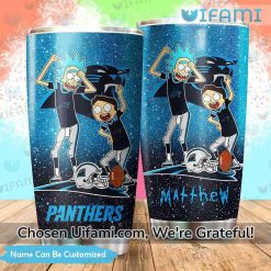 Carolina Panthers Stainless Steel Tumbler Custom Rick And Morty Panthers Gift