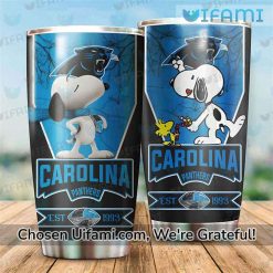 Carolina Panthers Tumbler Best-selling Snoopy Woodstock Panthers Football Gift