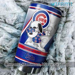 Chicago Cubs Tumbler With Straw Snoopy Unique Cubs Gift