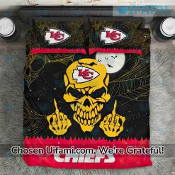 Chiefs Sheet Set Skull Unique Kansas City Chiefs Gifts