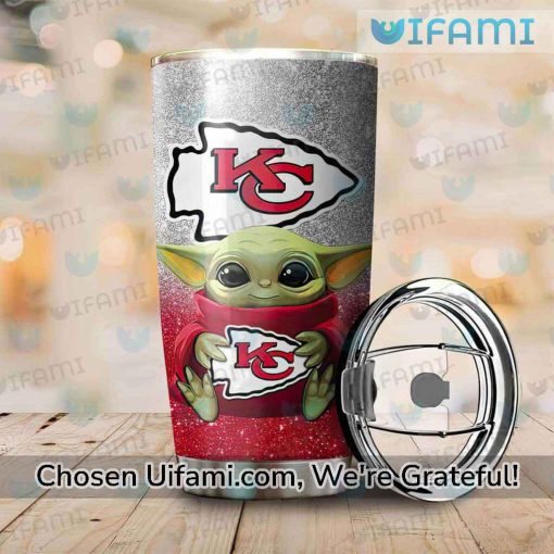 Chiefs Tumbler Cup Irresistible Baby Yoda Kansas City Chiefs Gifts For Him